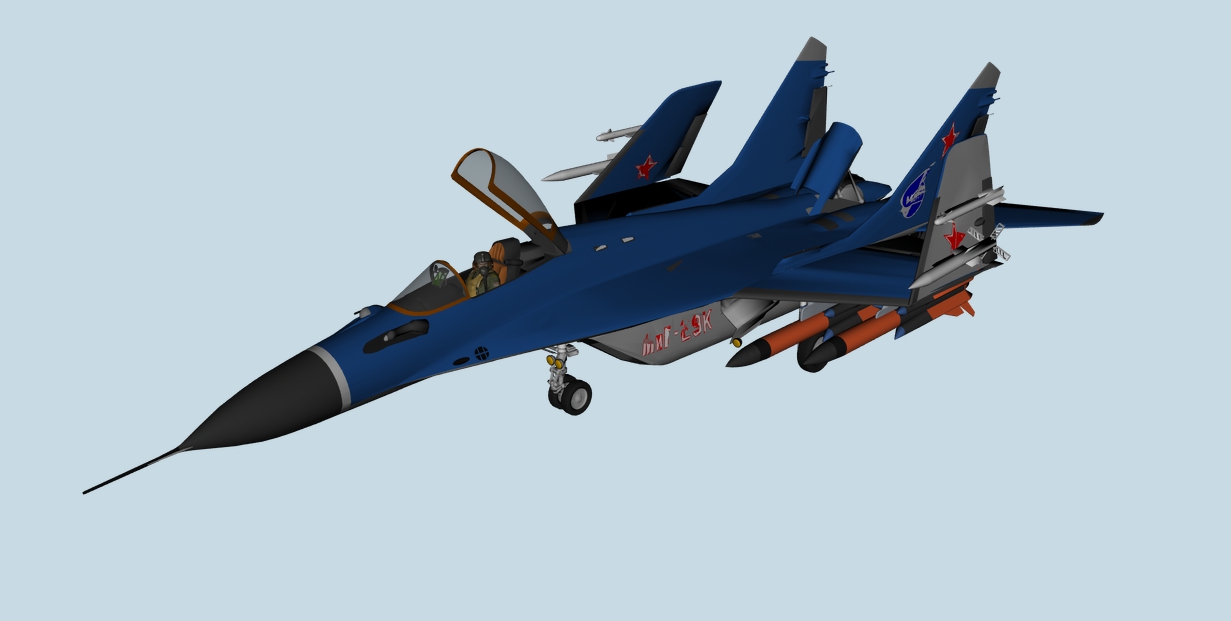 3d Model Mig29k Fulcrum D